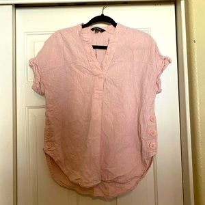 Pink linen top